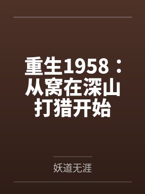重生1958:从窝在深山打猎开始 重生1958:从窝在深山打猎开始