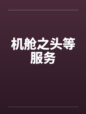 机舱之头等服务